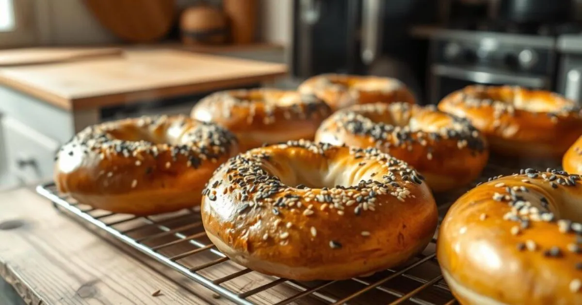 same day sourdough bagels